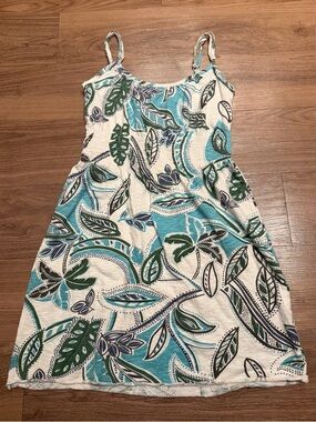 Tropical Palm Pattern Mini Summer Dress - Honolua Wahine